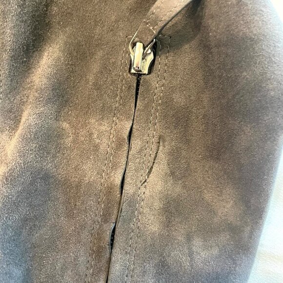 Tory Burch Over the Knee Suede Grey Flat Boots Size 10 - Picture 8 of 12